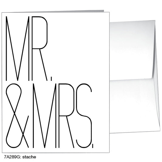 Stache, Greeting Card (8426G), A2, printedcanvas.com