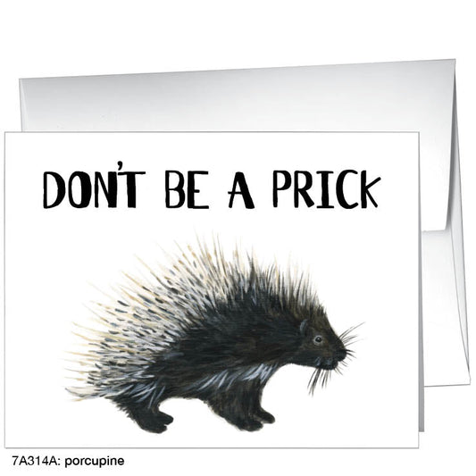 Porcupine, Greeting Card (8442A), A2 Card Front, www.printedcanvas.com