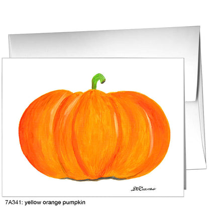 Yellow Orange Pumpkin, Greeting Card (8460), A2, printedcanvas.com