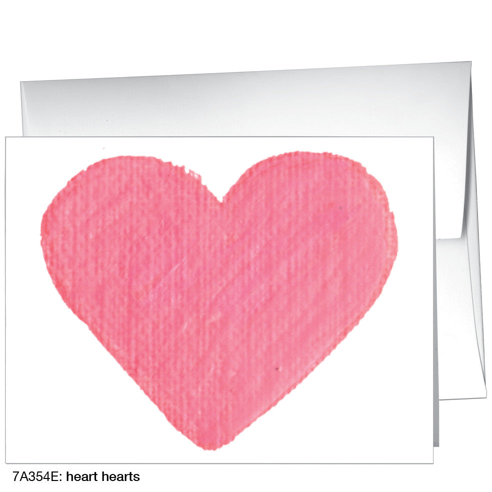 Heart Soft Pink, Greeting Card (8232E), A2, printedcanvas.com