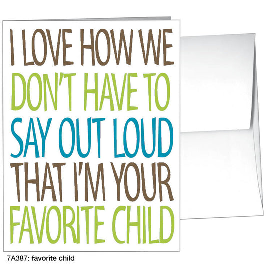 Favorite Child, Greeting Card (8490B), A2 Card, printedcanvas.com