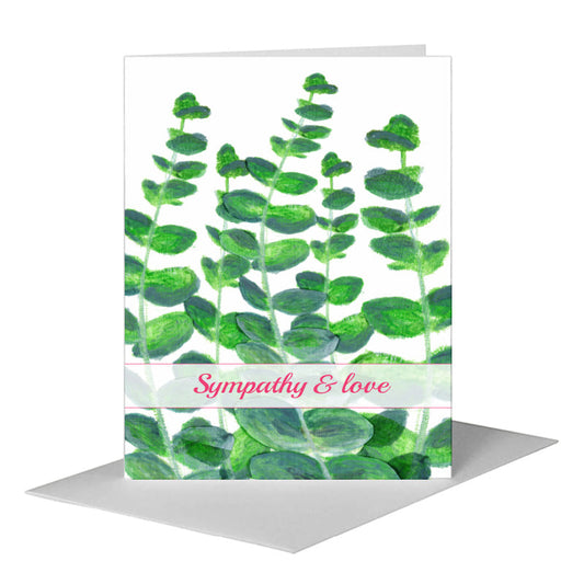 Eucalyptus by Jan, Greeting Card (#8001D) A2 Card Front, www.printedcanvas.com