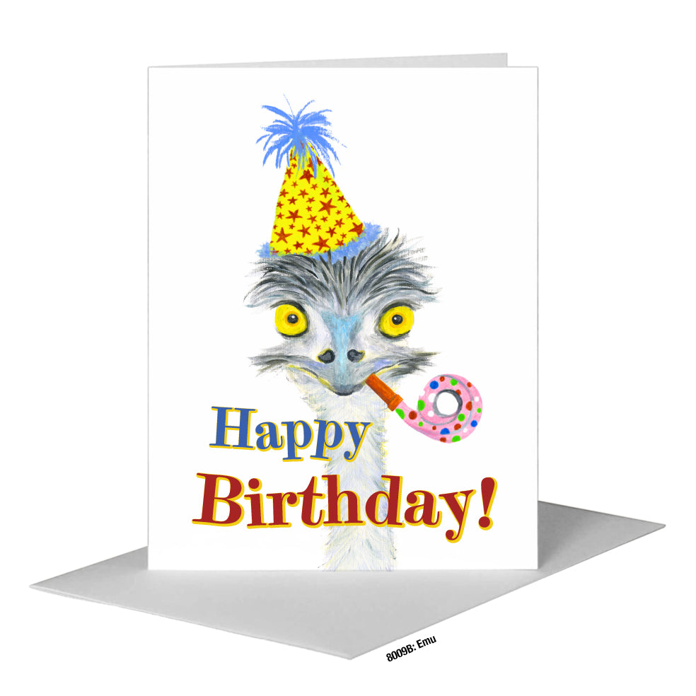 Emu, Greeting Card (#8009B)