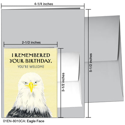 Eagle Face, Greeting Card (8010CA)