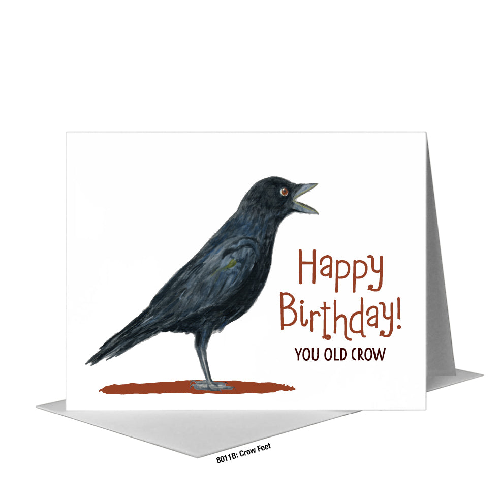 Crow Feet, Greeting Card (#8011B)