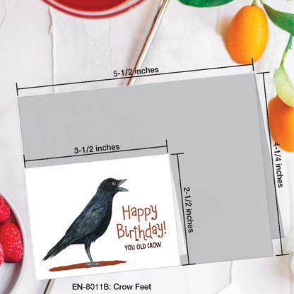 Crow Feet, Greeting Card (#8011B)
