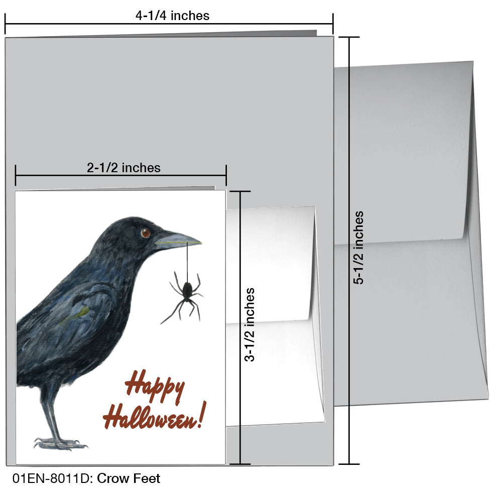 Crow Feet, Greeting Card (8011D)