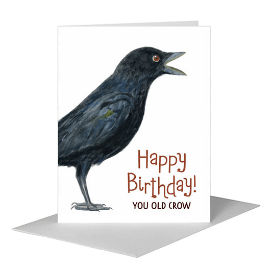 Crow Feet, Greeting Card (#8011FB) A2 Card Front, www.printedcanvas.com