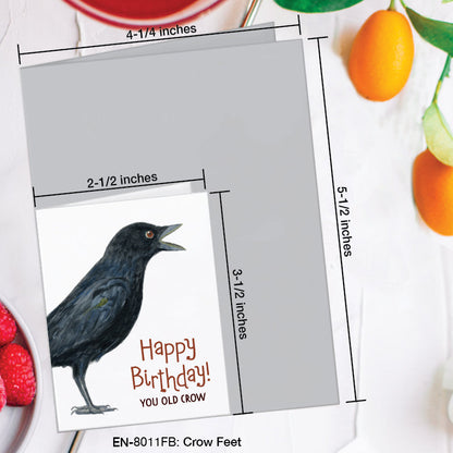 Crow Feet, Greeting Card (8011FB), Enclosure, www.printedcanvas.com