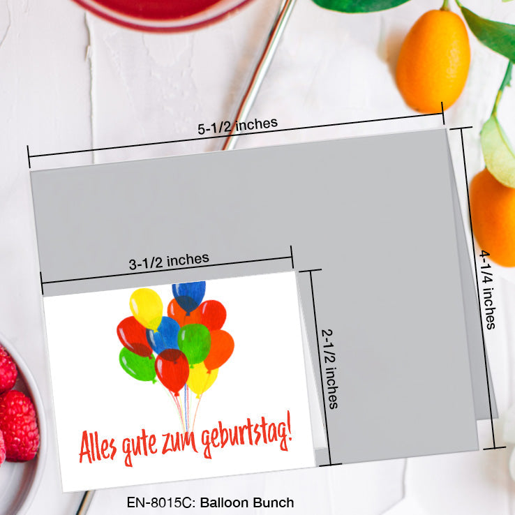 Balloon Bunch, Greeting Card (8015C), Enclosure, www.printedcanvas.com