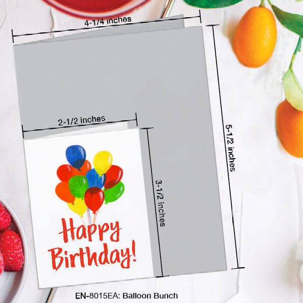 Balloon Bunch, Greeting Card (8015EA), Enclosure, www.printedcanvas.com