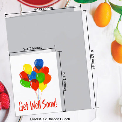 Balloon Bunch, Greeting Card (8015G), Enclosure, www.printedcanvas.com