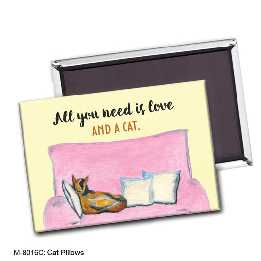Cat Pillows, Magnet (M-8016C)