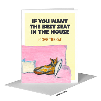 Cat Pillows, Greeting Card (#8016D)