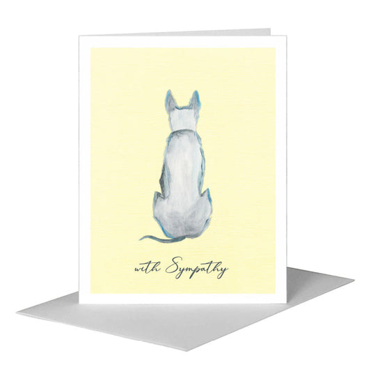 Dog on Guard, Greeting Card (#8018A) A2 Card Front, www.printedcanvas.com