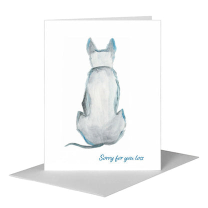 Dog on Guard, Greeting Card (#8018B) A2 Card Front, www.printedcanvas.com