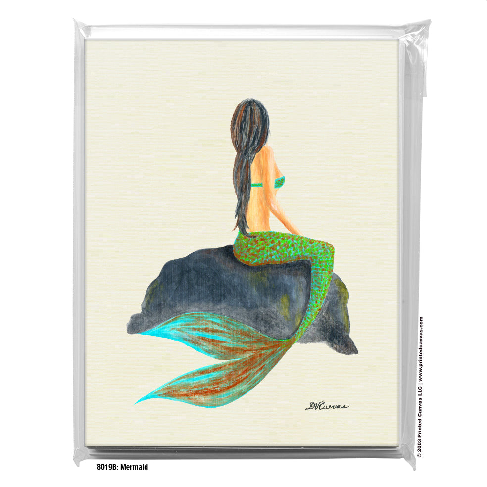 Mermaid, Greeting Card (#8019B)