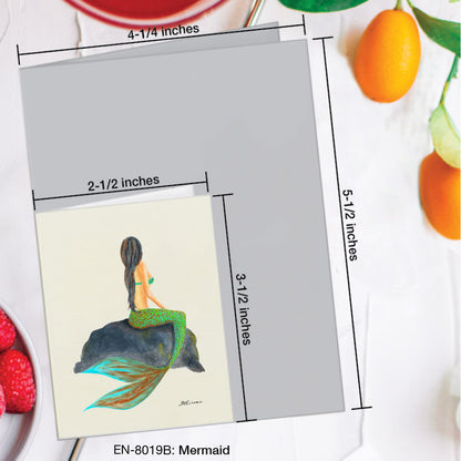 Mermaid, Greeting Card (#8019B)
