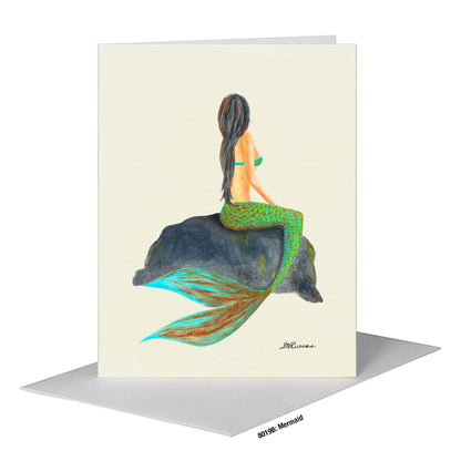 Mermaid, Greeting Card (#8019B)
