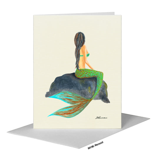 Mermaid, Greeting Card (#8019B)