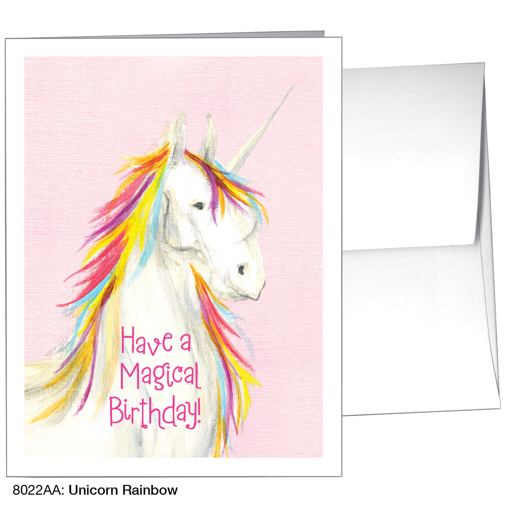 Unicorn Rainbow, Greeting Card (8022AA)