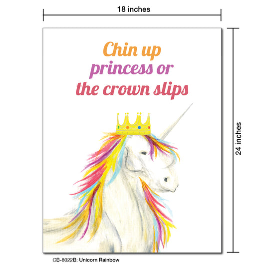 Unicorn Rainbow, Card Board (8022B)