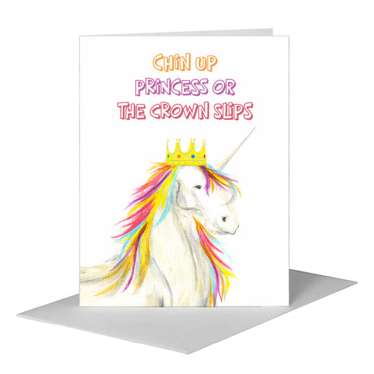 Unicorn Rainbow, Greeting Card (#8022B) A2 Card Front, www.printedcanvas.com