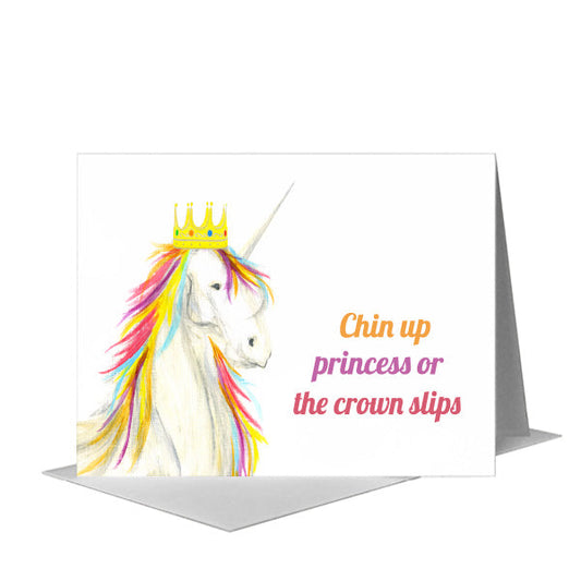 Unicorn Rainbow, Greeting Card (#8022G) A2 Card Front, www.printedcanvas.com