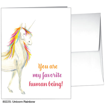 Unicorn Rainbow, Greeting Card (8022S)
