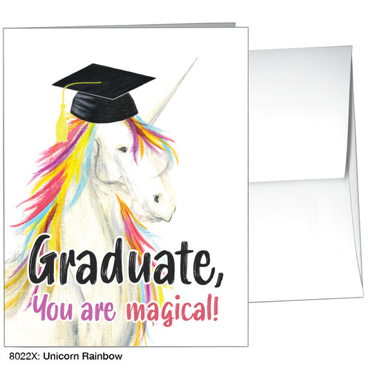 Unicorn Rainbow, Greeting Card (8022X), A2 Card, printedcanvas.com