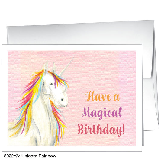 Unicorn Rainbow, Greeting Card (8022YA)