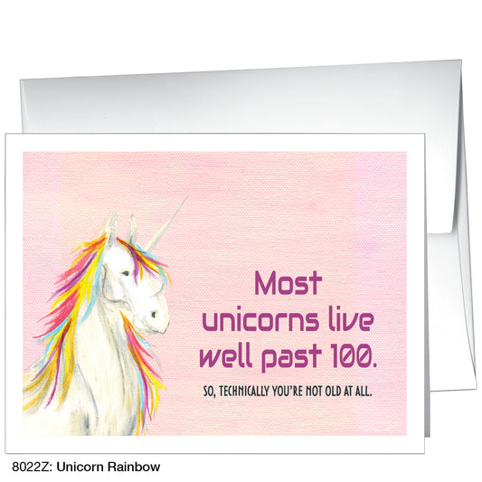 Unicorn Rainbow, Greeting Card (8022Z)