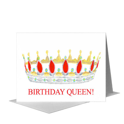 Crown Tiara, Greeting Card (#8023D), A2 Card Front, www.printedcanvas.com