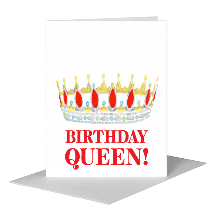 Crown Tiara, Greeting Card (#8023DA) A2 Card Front, www.printedcanvas.com