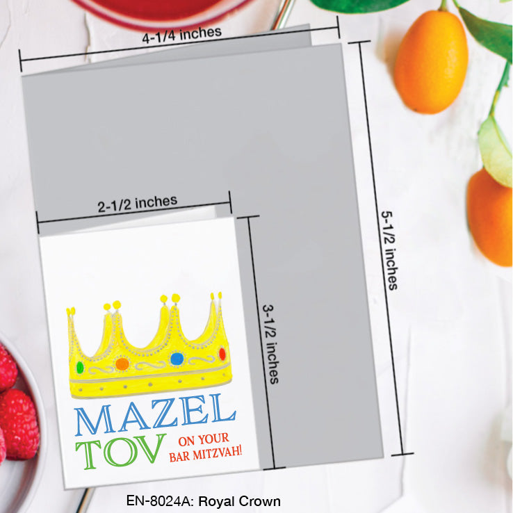 Royal Crown, Greeting Card (8024A), Enclosure, www.printedcanvas.com