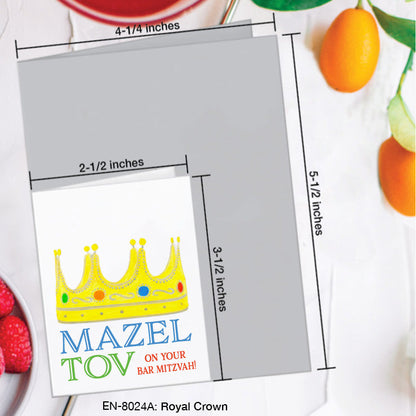 Royal Crown, Greeting Card (8024A), Enclosure, www.printedcanvas.com