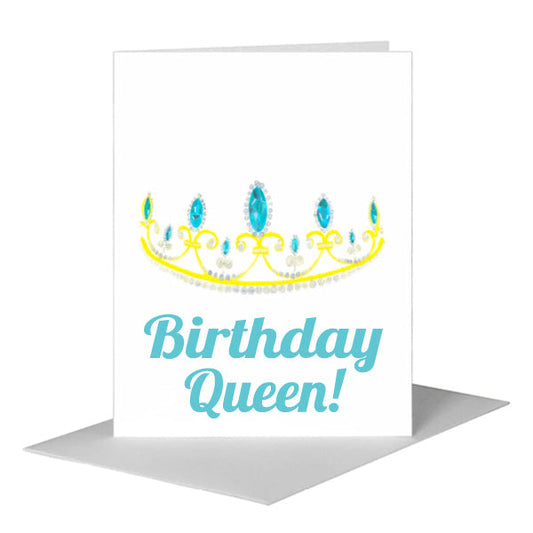Dainty Tiara, Greeting Card (#8025AA) A2 Card Front, www.printedcanvas.com