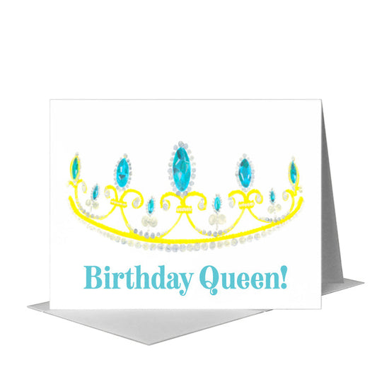Dainty Tiara, Greeting Card (#8025A) A2 Card Front, www.printedcanvas.com