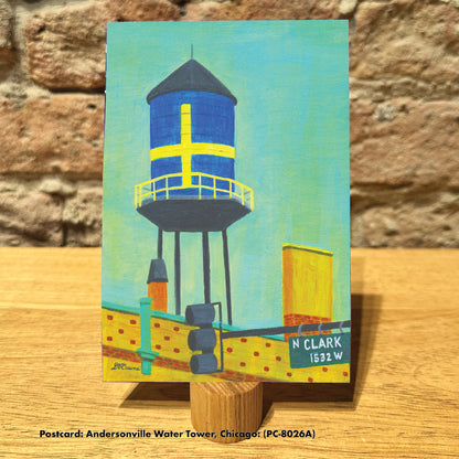 Andersonville Water Tower, Postcard (PC-8026A)