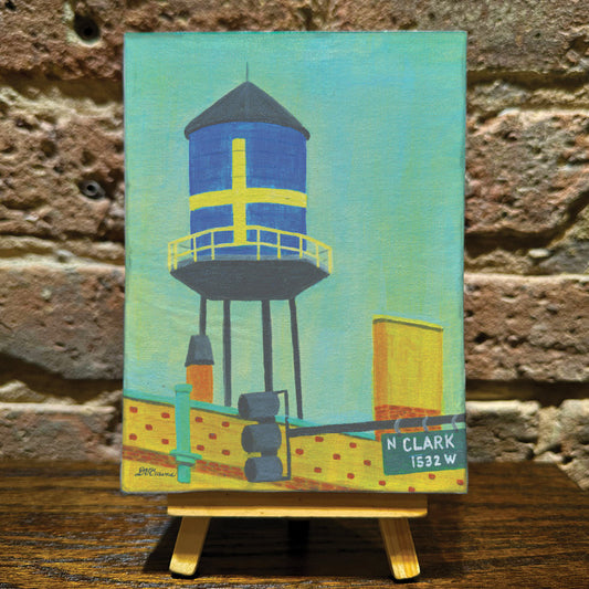 Andersonville Water Tower, Chicago, Mini Artwork (MA-8026A)