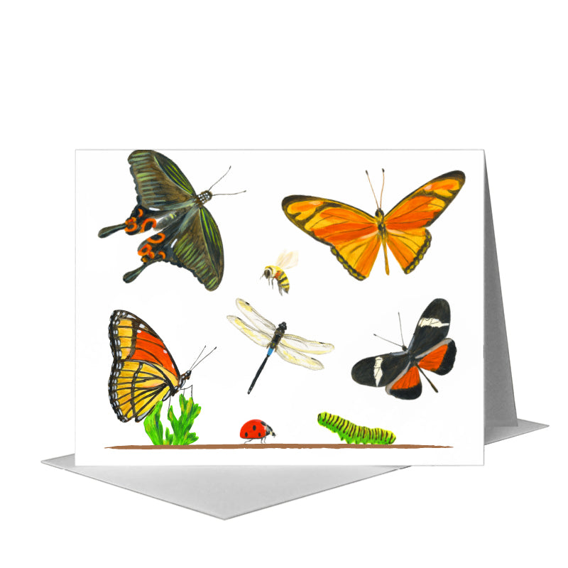 Bugs, Greeting Card (#8027B) A2 Card Front, www.printedcanvas.com