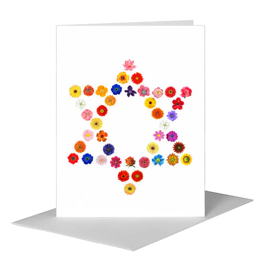 Star of David, Greeting Card (#8028A) A2 Card Front, www.printedcanvas.com