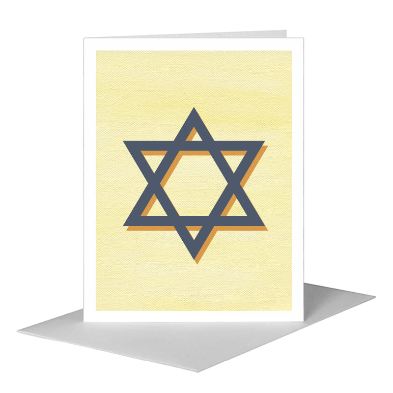 Star of David, Greeting Card (#8028AG), A2 Card Front, www.printedcanvas.com