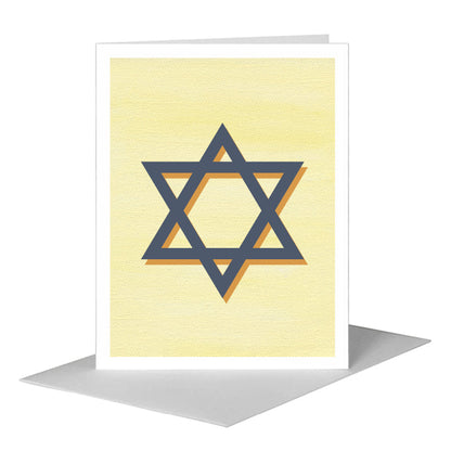 Star of David, Greeting Card (#8028AG), A2 Card Front, www.printedcanvas.com