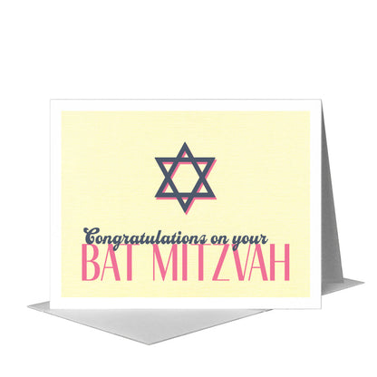 Star of David, Greeting Card (#8028D) A2 Card Front, www.printedcanvas.com