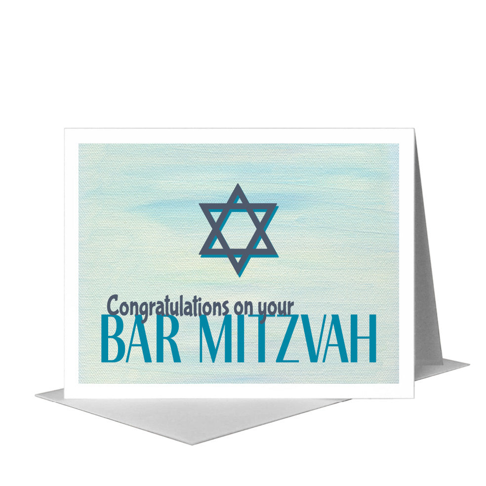 Star of David, Greeting Card (#8028E) A2 Card Front, www.printedcanvas.com
