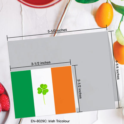 Irish Tricolour, Greeting Card (8029C), Enclosure Card, www.printedcanvas.com