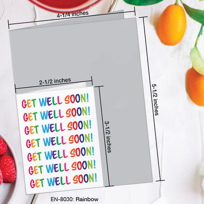 Rainbow, Greeting Card (8030G), Enclosure, www.printedcanvas.com