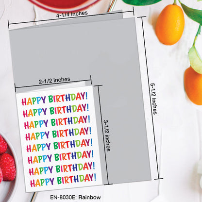 Rainbow, Greeting Card (8030E), Enclosure, www.printedcanvas.com