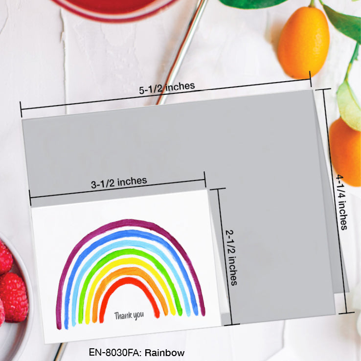 Rainbow, Greeting Card (#8030FA)